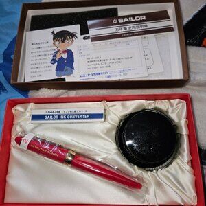 New Case Closed Detective Conan x Sailor fountain pen w ink Conan version Ltd